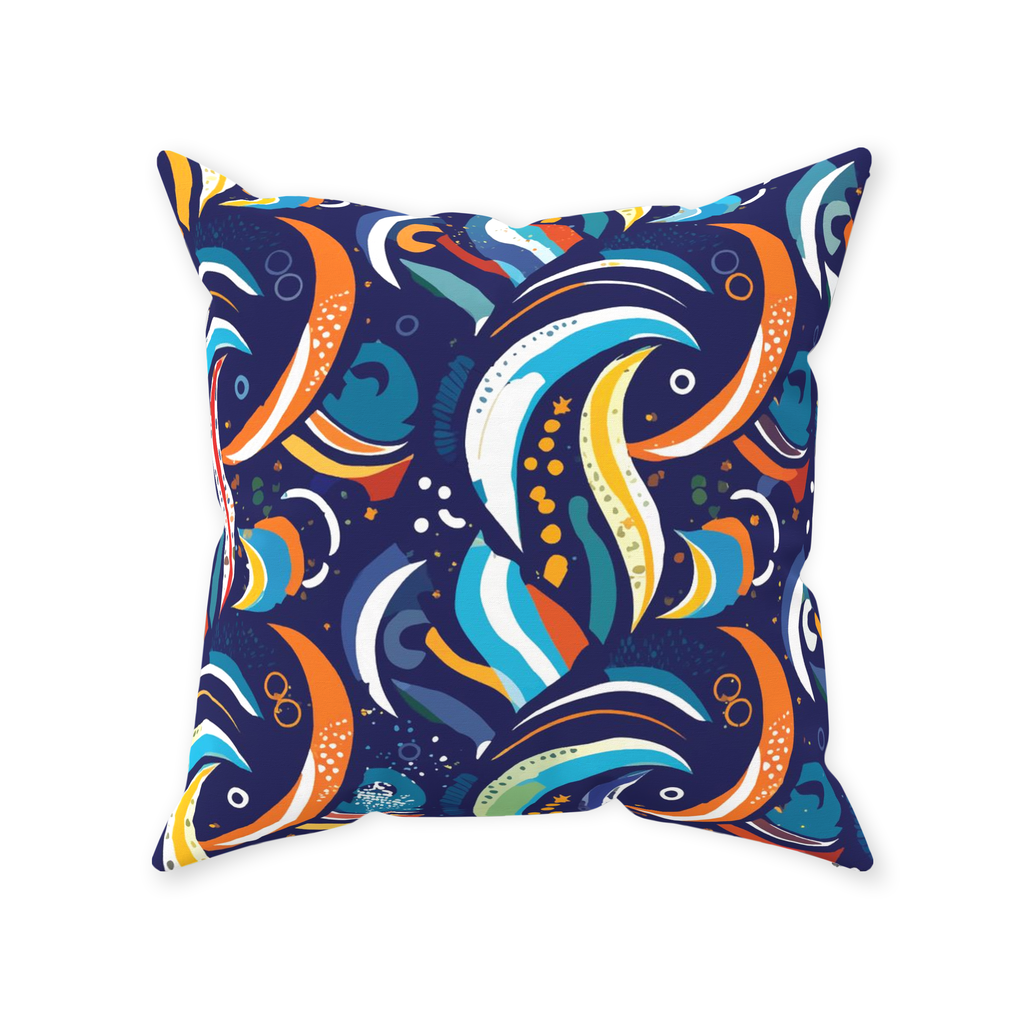 Artzy Colors Throw Pillows