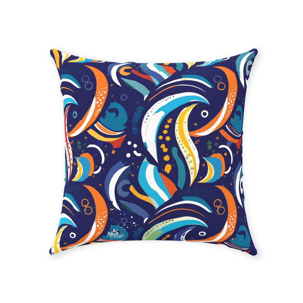 Artzy Colors Throw Pillows