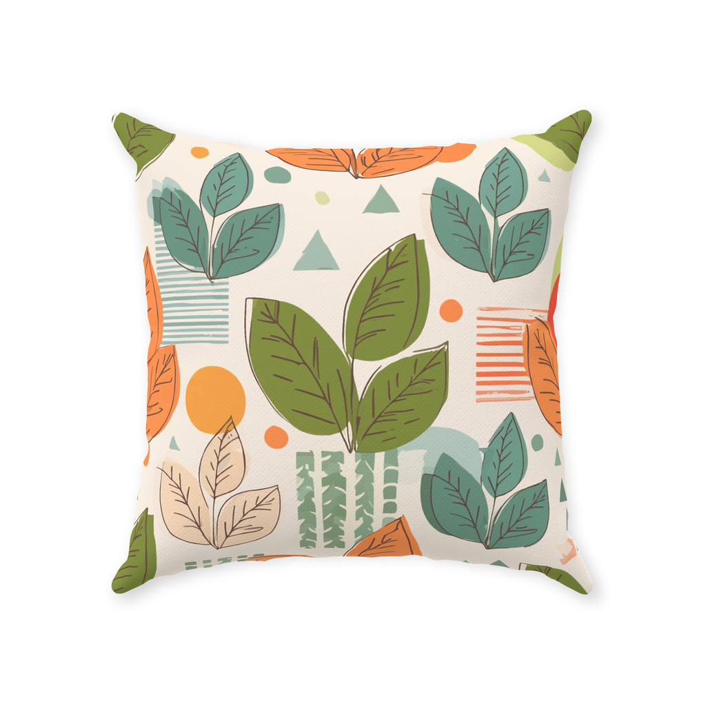 Leaves Throw Pillows