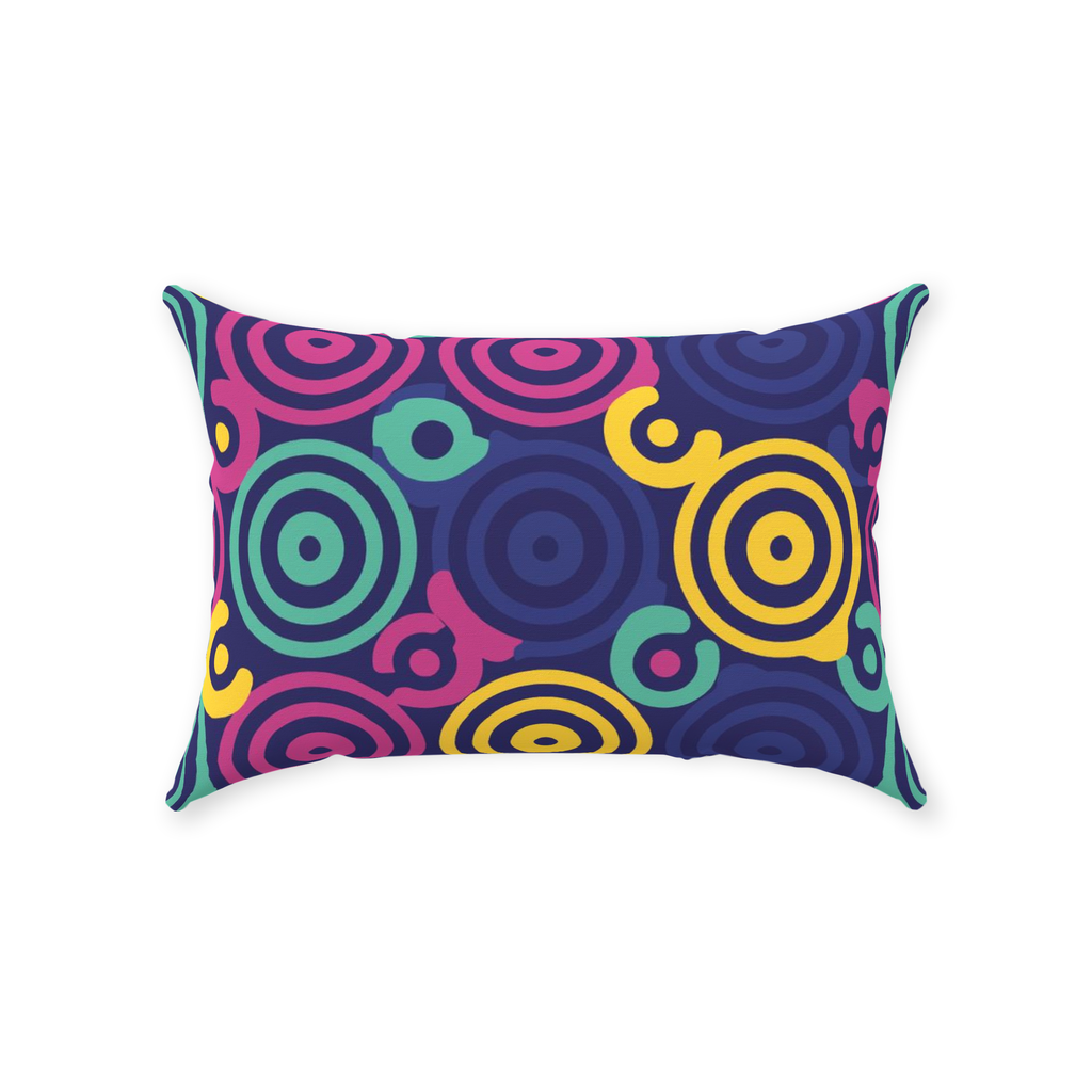 80 Circles Throw Pillows