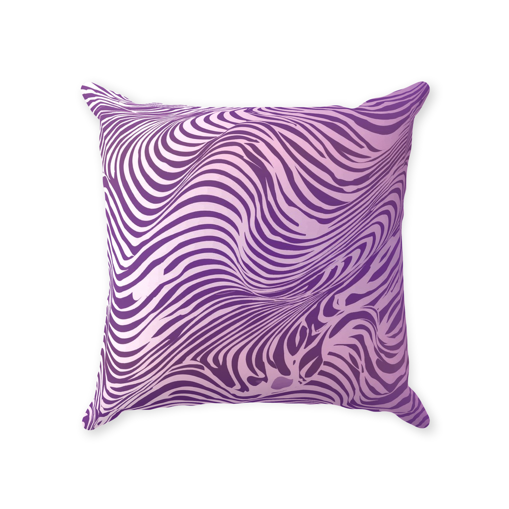 Purple Zebra Throw Pillows