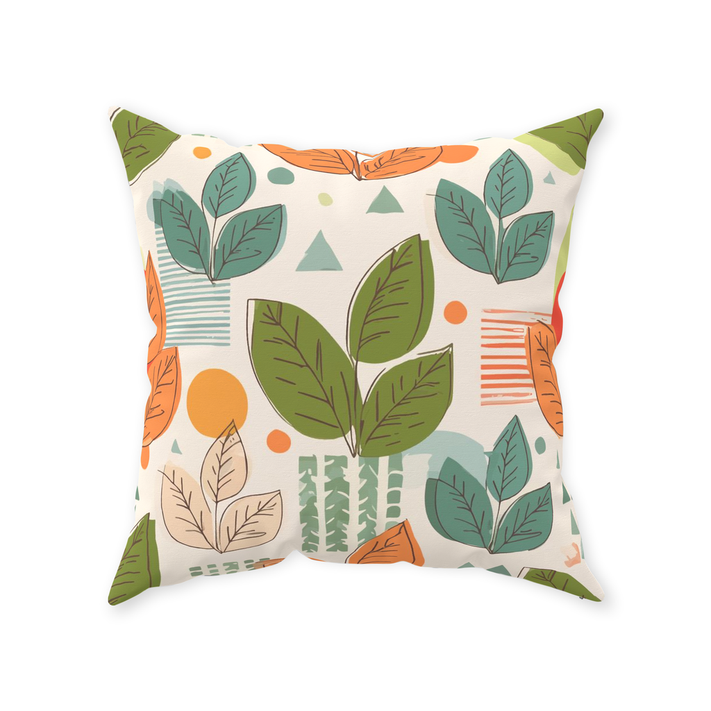 Leaves Throw Pillows