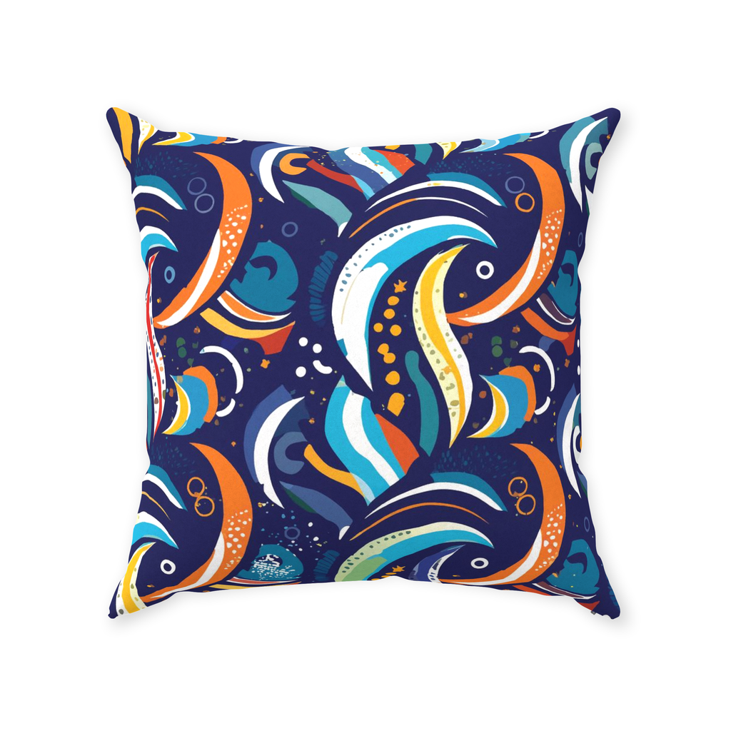 Artzy Colors Throw Pillows
