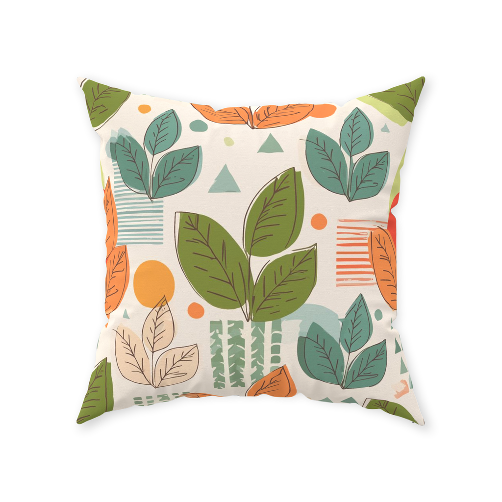 Leaves Throw Pillows