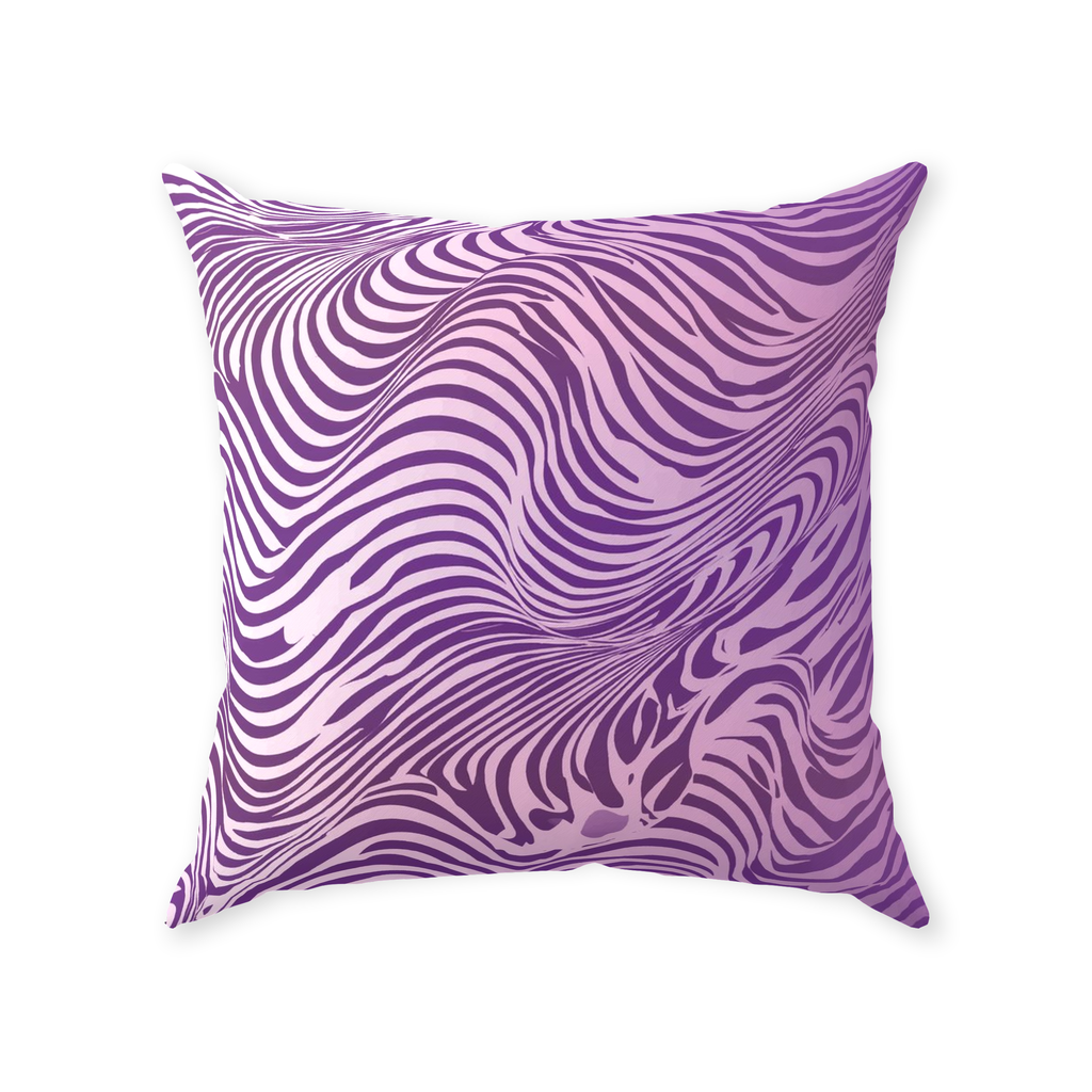 Purple Zebra Throw Pillows