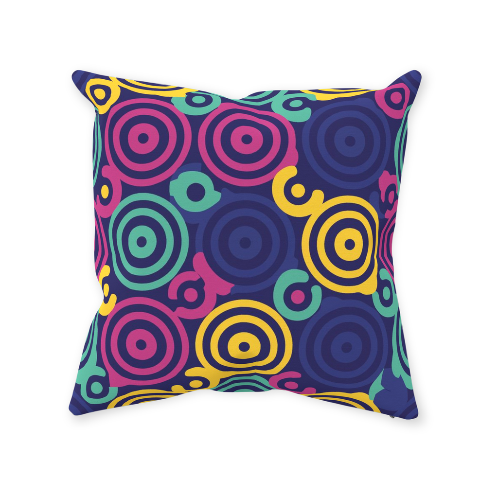 80 Circles Throw Pillows