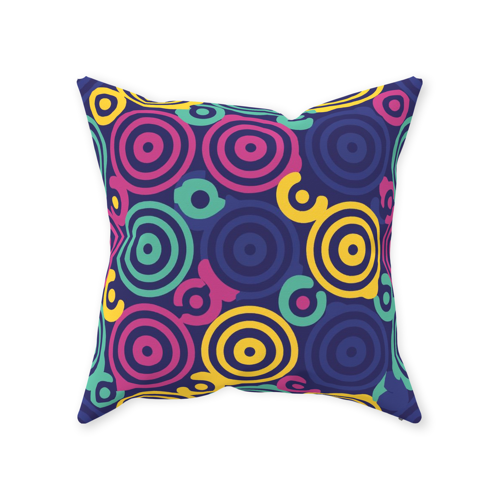 80 Circles Throw Pillows