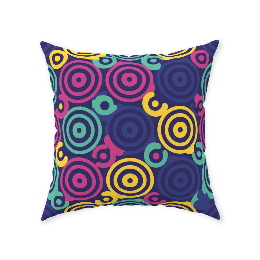80 Circles Throw Pillows