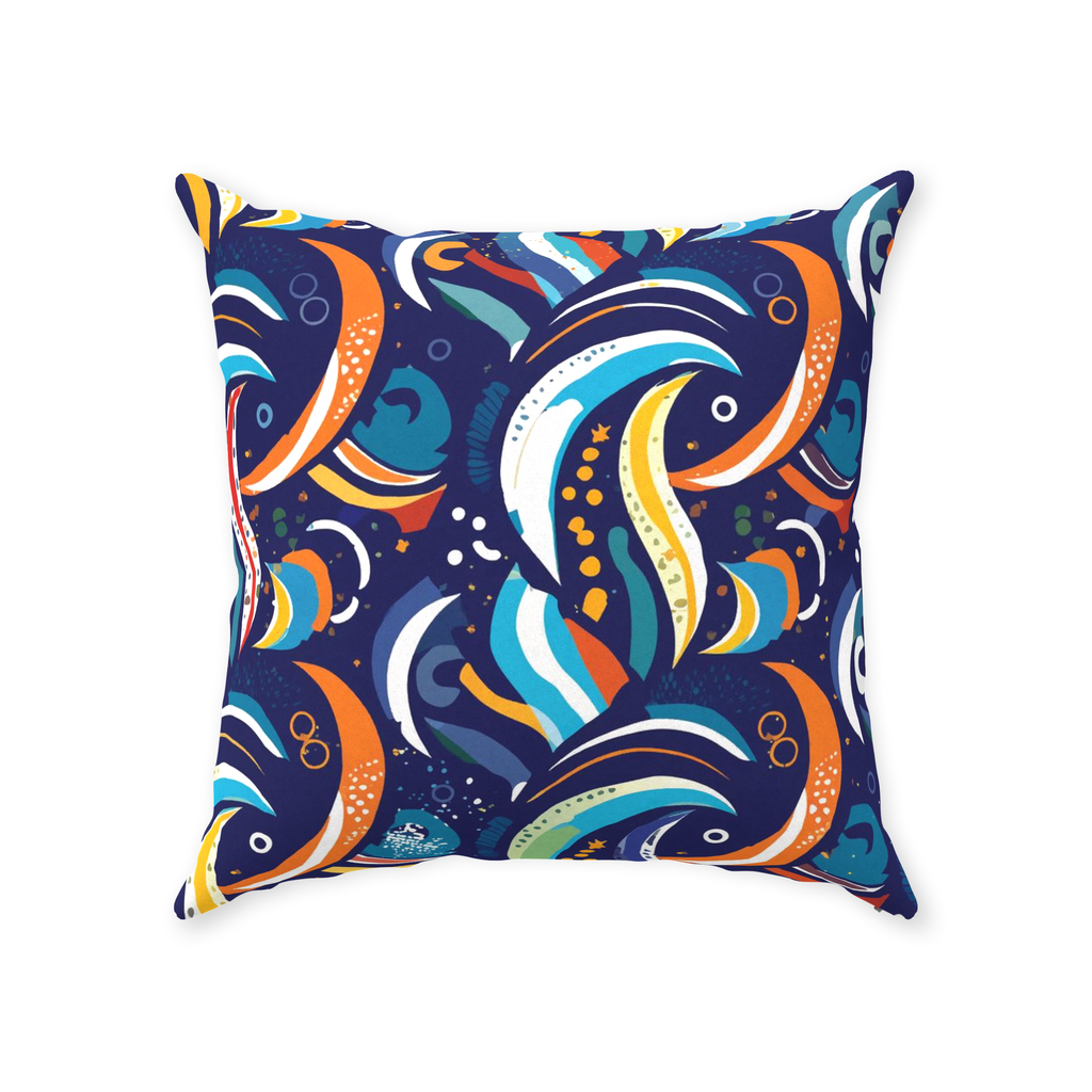 Artzy Colors Throw Pillows