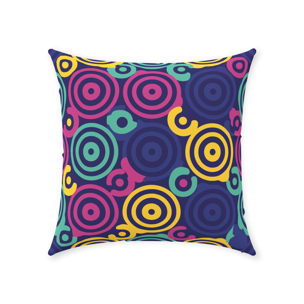 80 Circles Throw Pillows