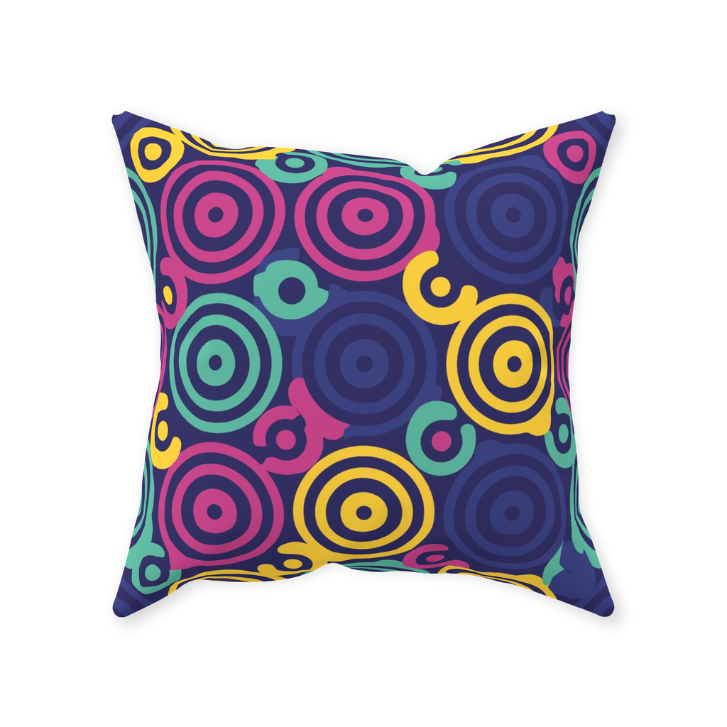 80 Circles Throw Pillows
