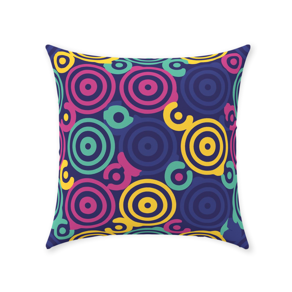 80 Circles Throw Pillows