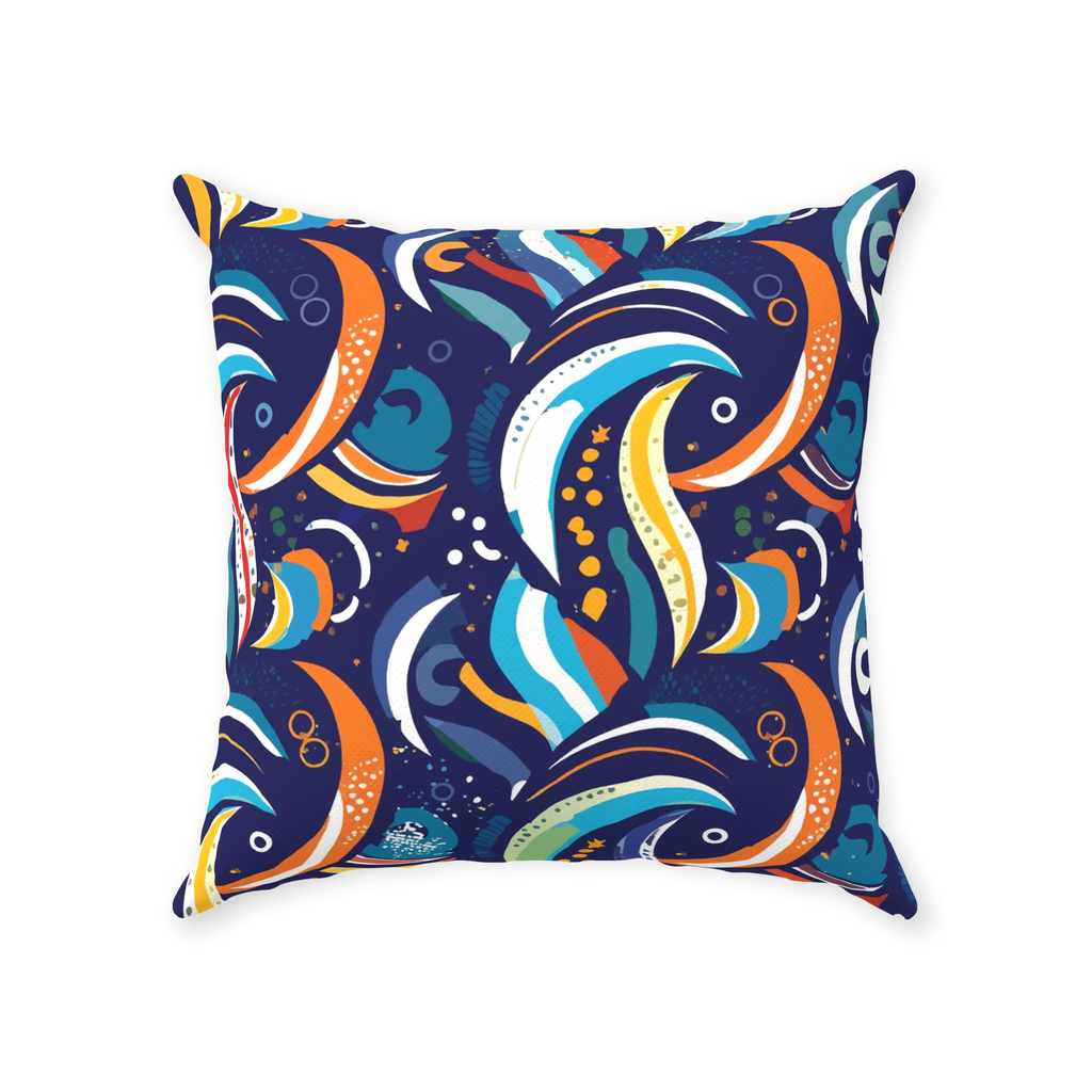 Artzy Colors Throw Pillows