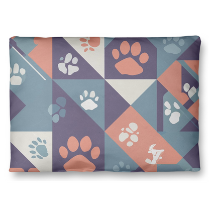 Abstract Paws Throw Pillows