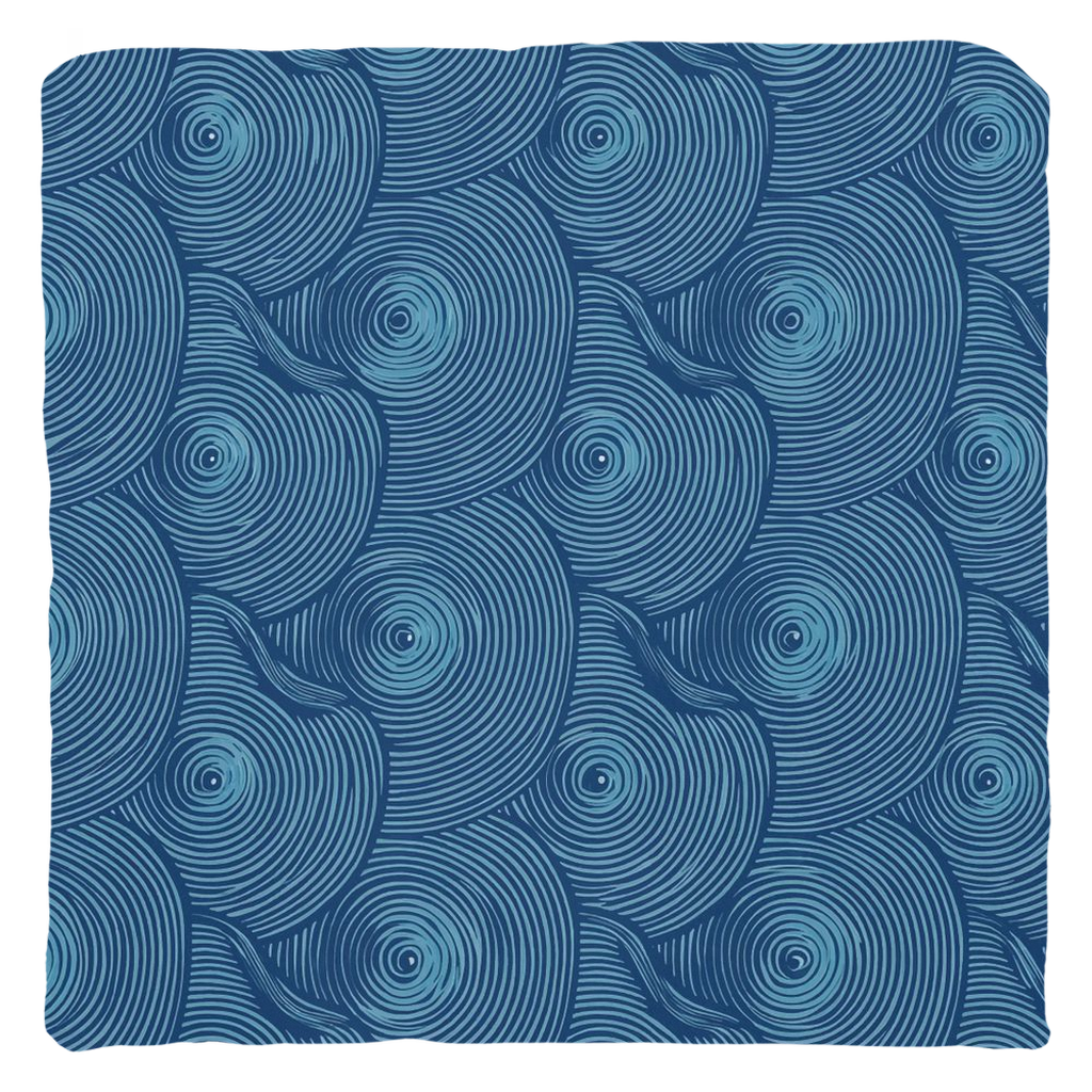 Blue Oyster Throw Pillows