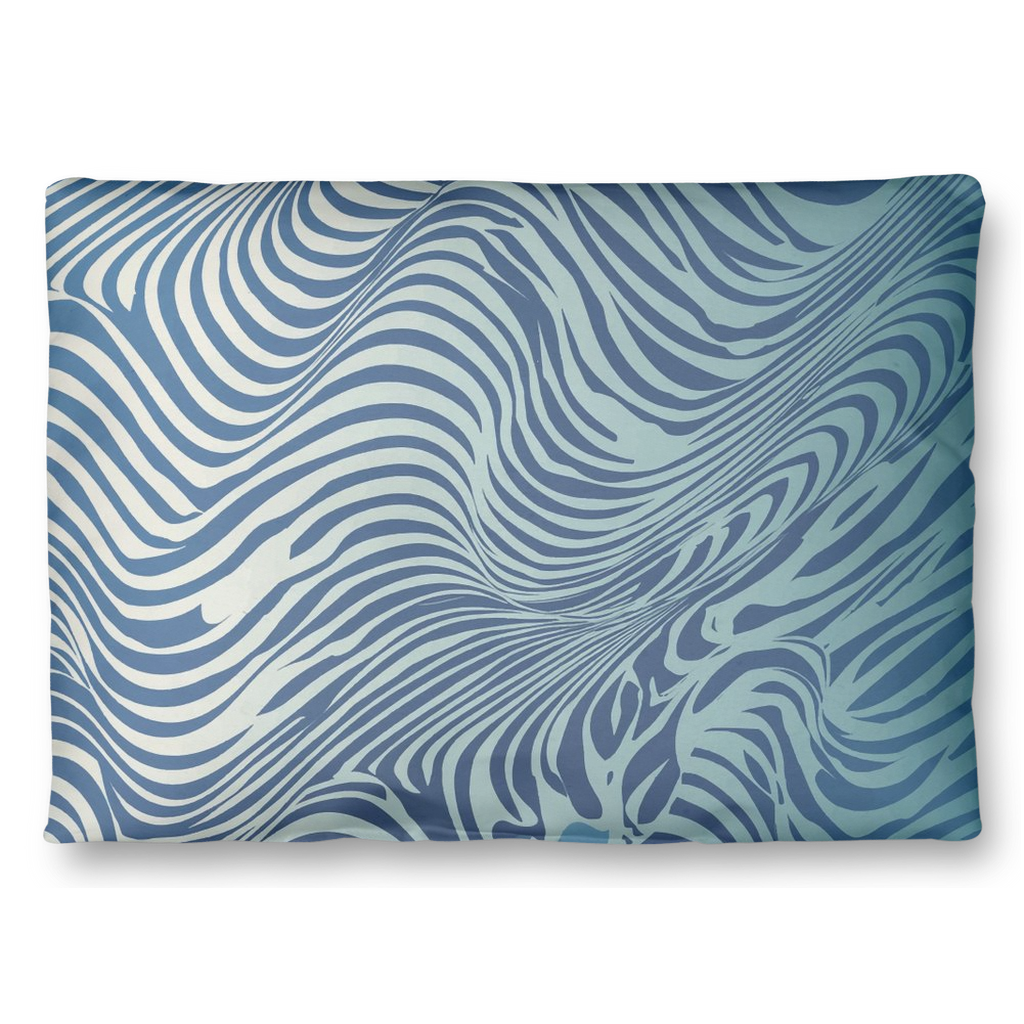 Blue Zebra Throw Pillows