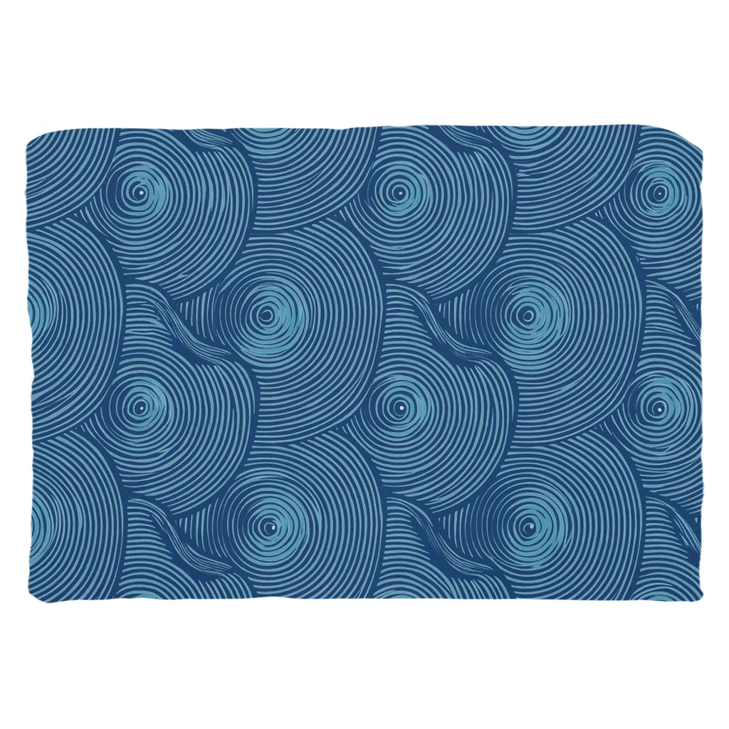 Blue Oyster Throw Pillows