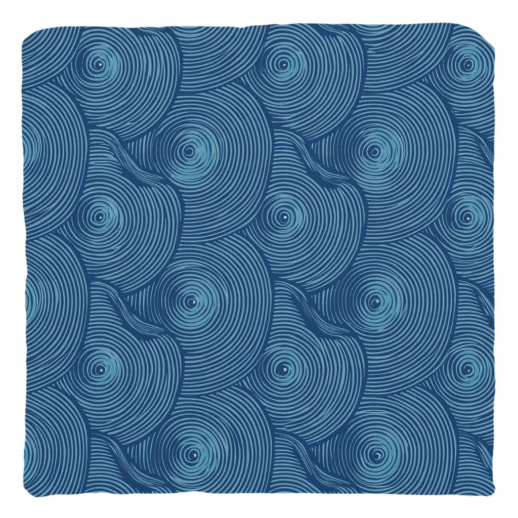 Blue Oyster Throw Pillows