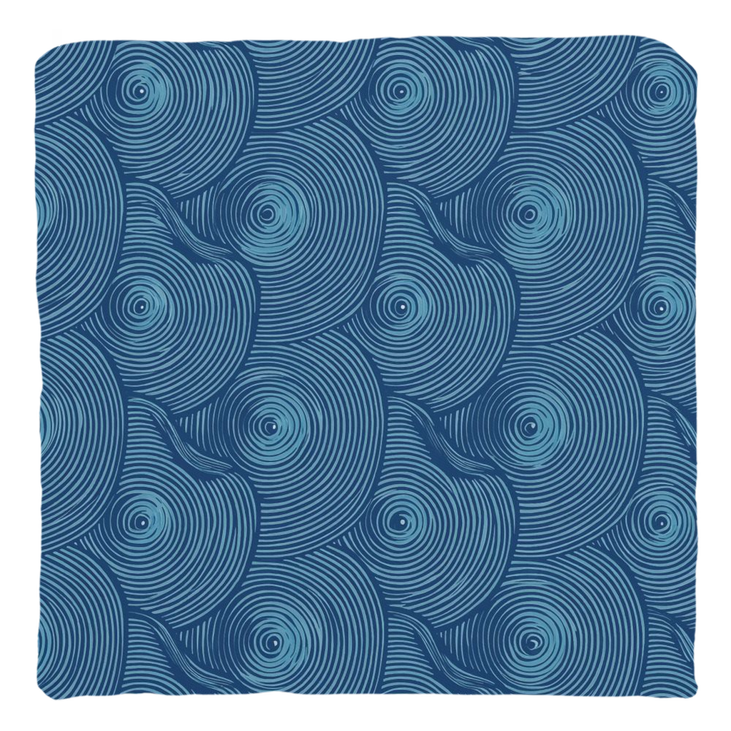 Blue Oyster Throw Pillows