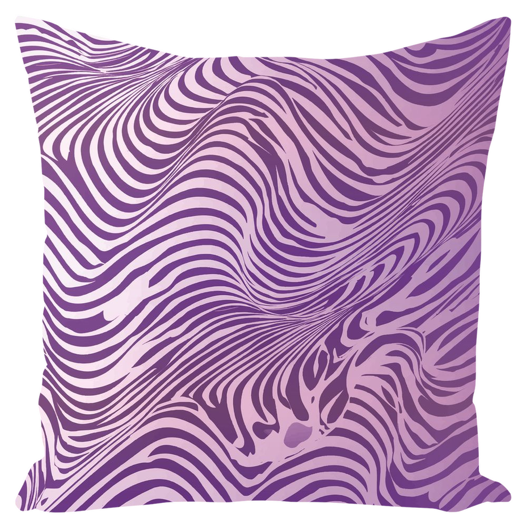 Purple Zebra Throw Pillows