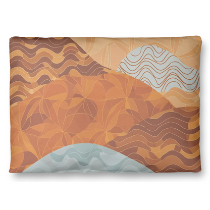 Sunset Mountains Throw Pillows