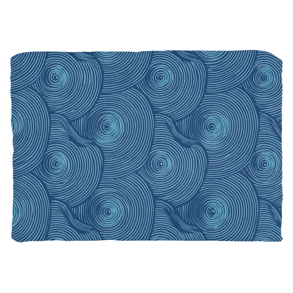 Blue Oyster Throw Pillows