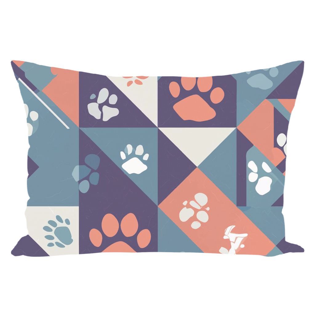 Abstract Paws Throw Pillows