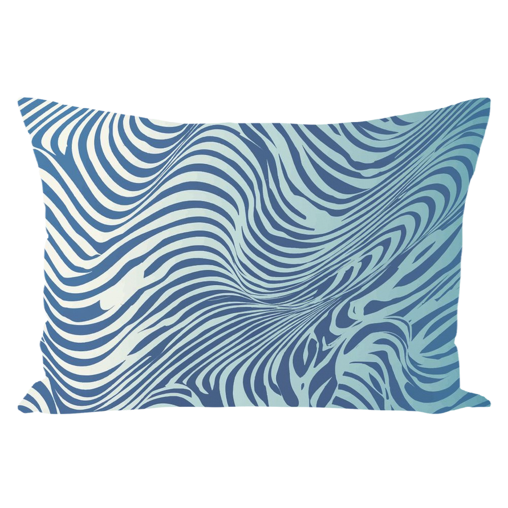 Blue Zebra Throw Pillows