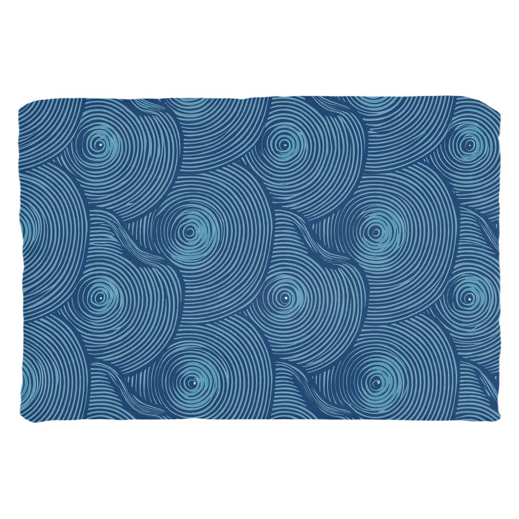 Blue Oyster Throw Pillows