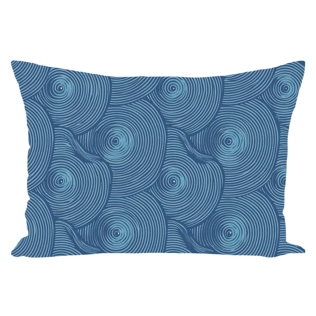 Blue Oyster Throw Pillows