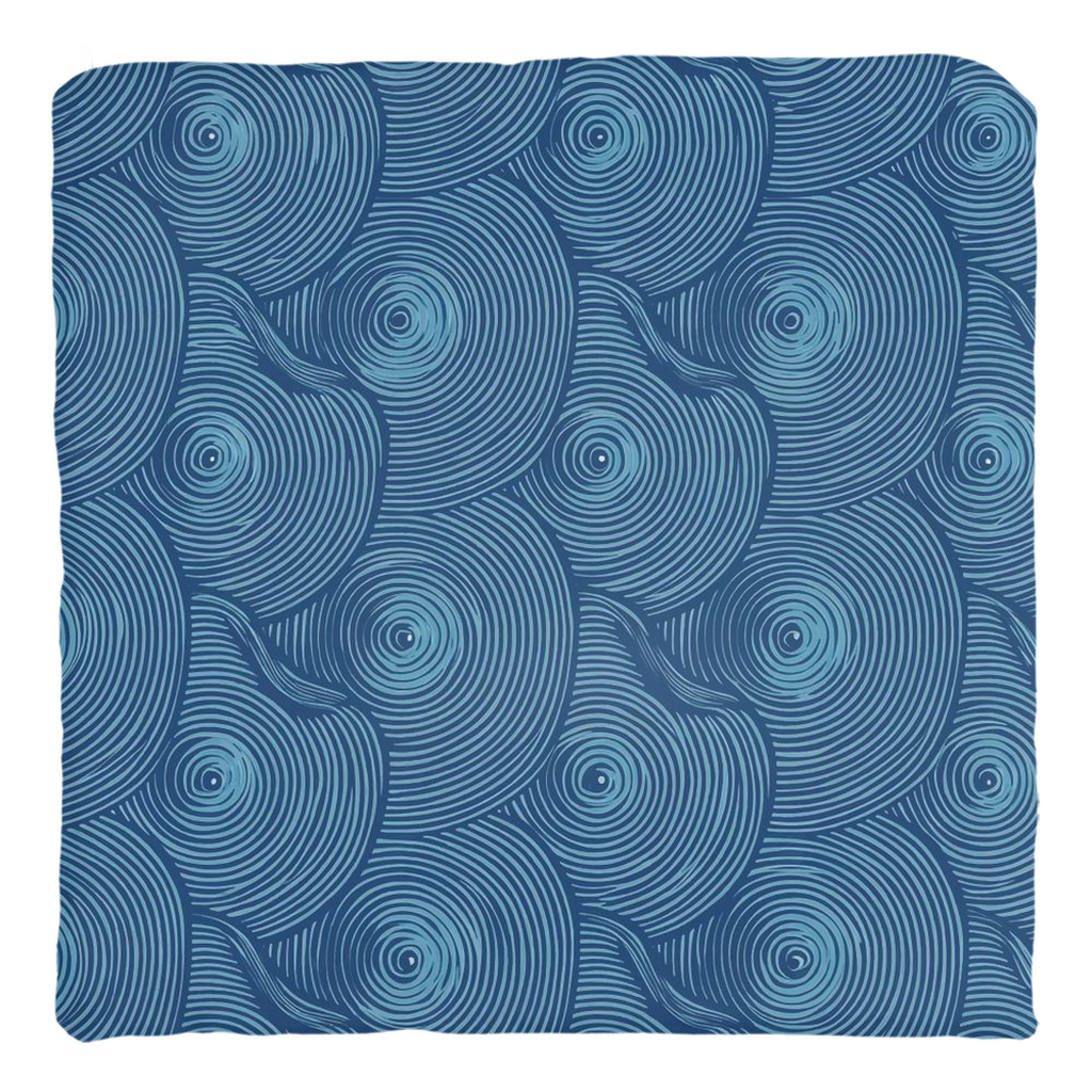 Blue Oyster Throw Pillows