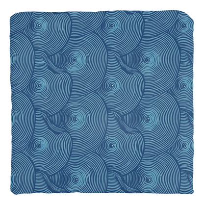 Blue Oyster Throw Pillows