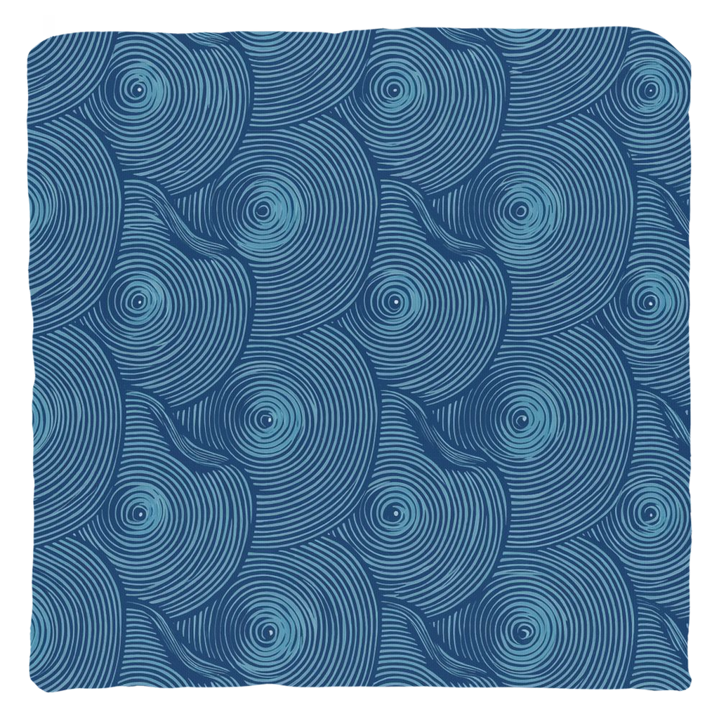 Blue Oyster Throw Pillows