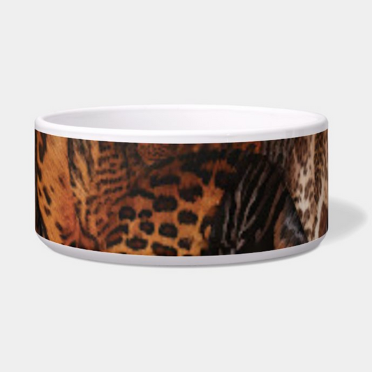 Animal Print Pet Bowls