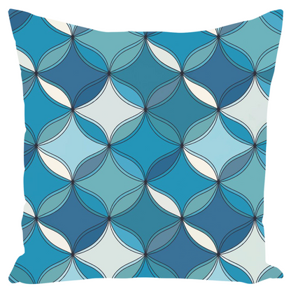 Blue Coral Throw Pillows