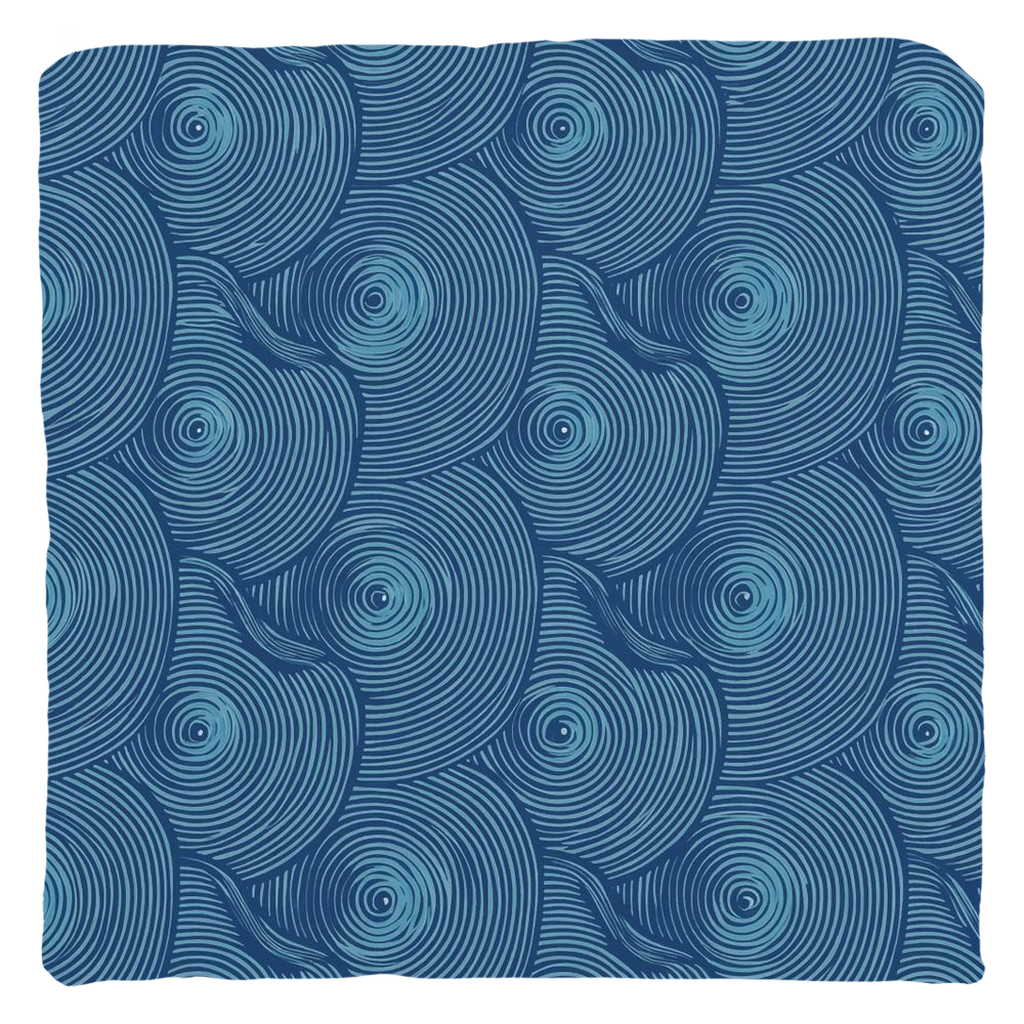 Blue Oyster Throw Pillows