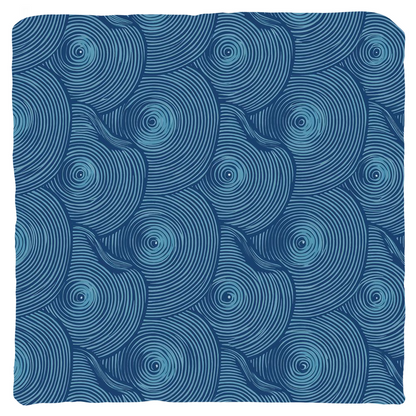 Blue Oyster Throw Pillows