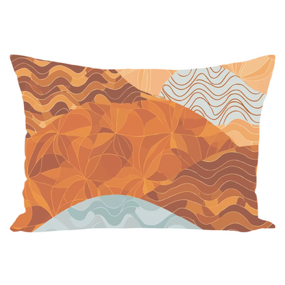 Sunset Mountains Throw Pillows