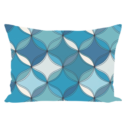 Blue Coral Throw Pillows