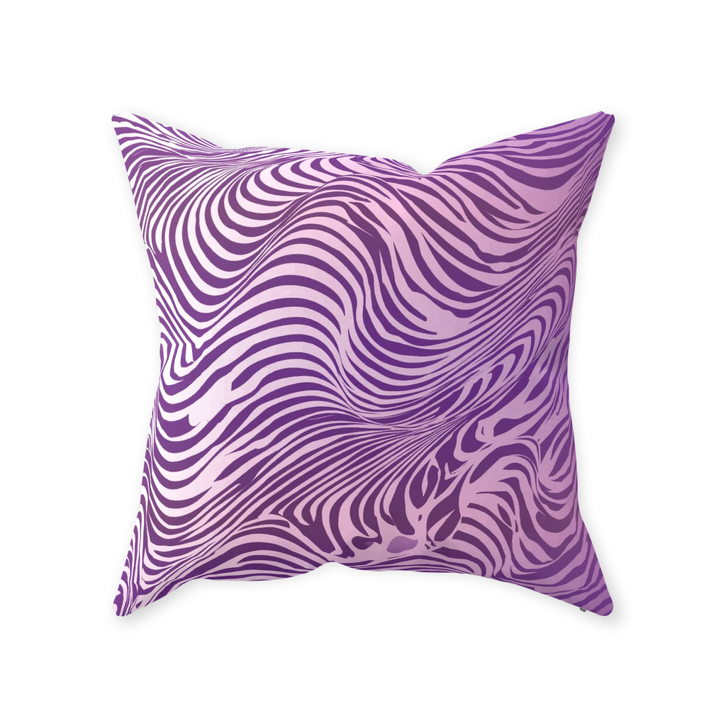 Purple Zebra Throw Pillows