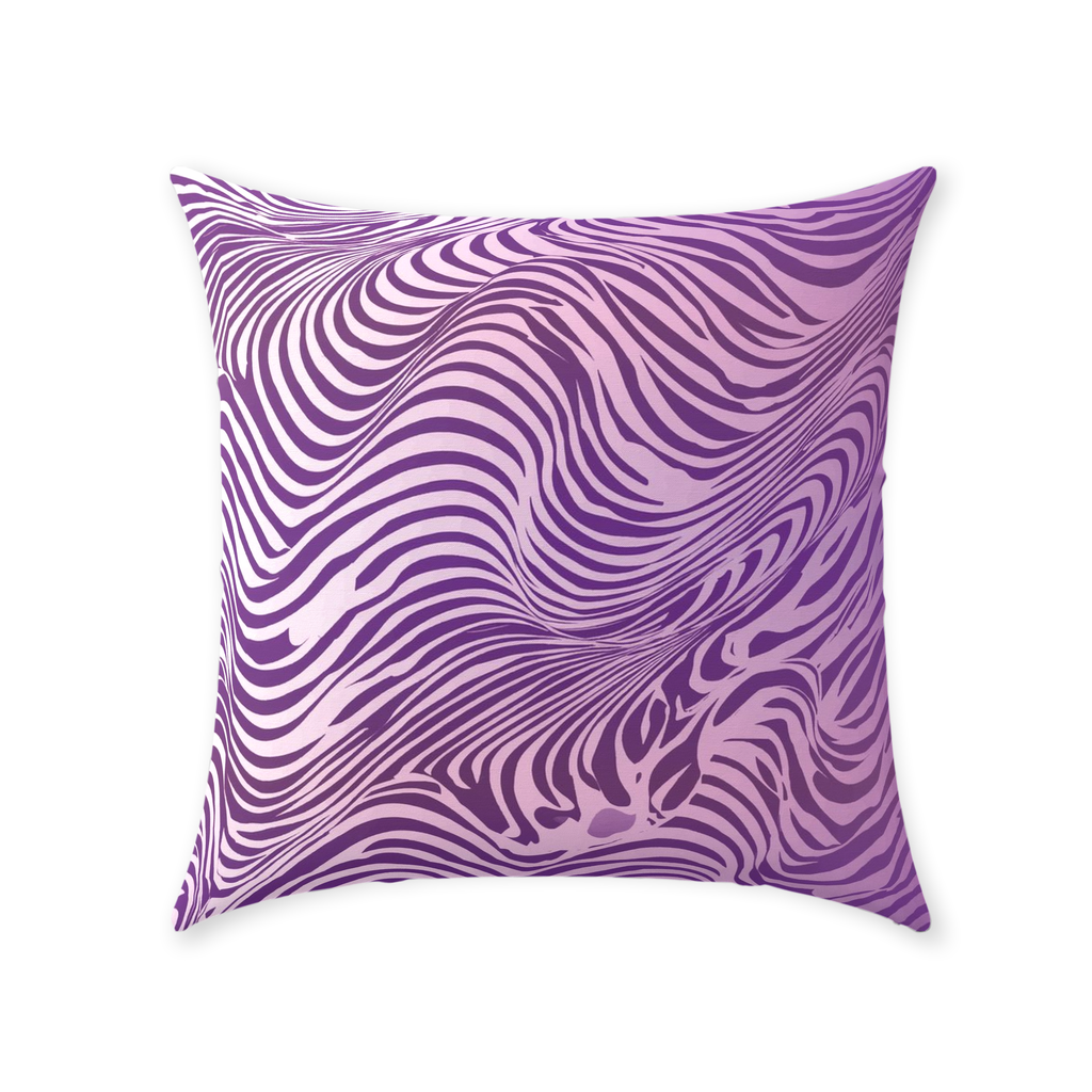 Purple Zebra Throw Pillows