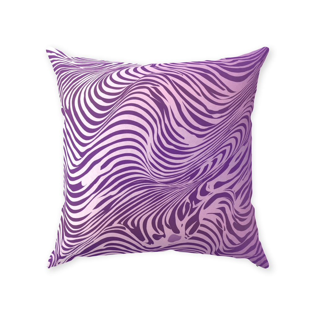 Purple Zebra Throw Pillows