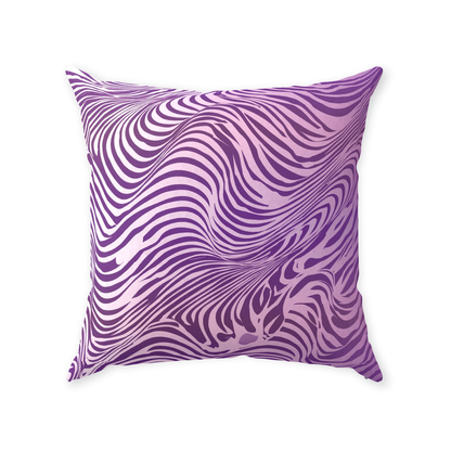 Purple Zebra Throw Pillows