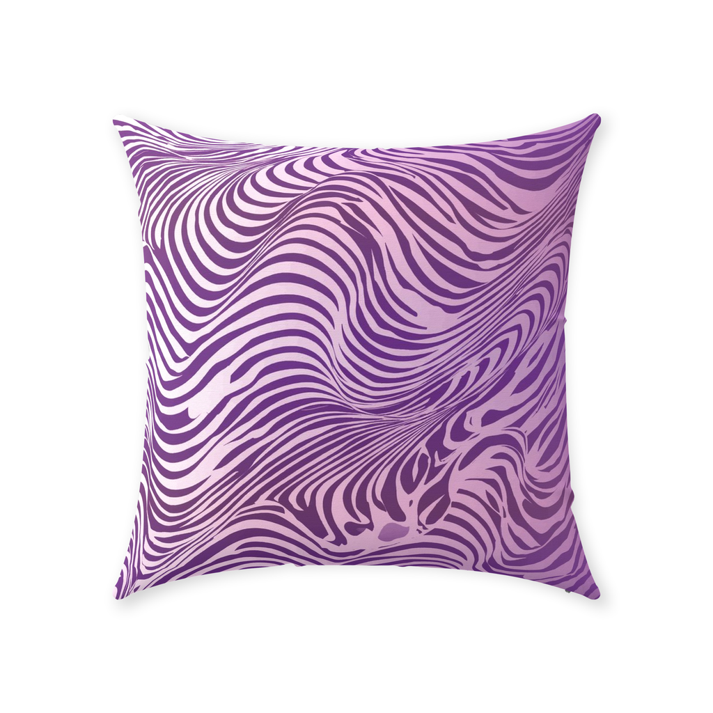 Purple Zebra Throw Pillows