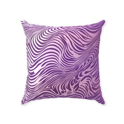 Purple Zebra Throw Pillows