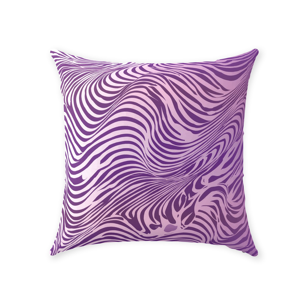 Purple Zebra Throw Pillows