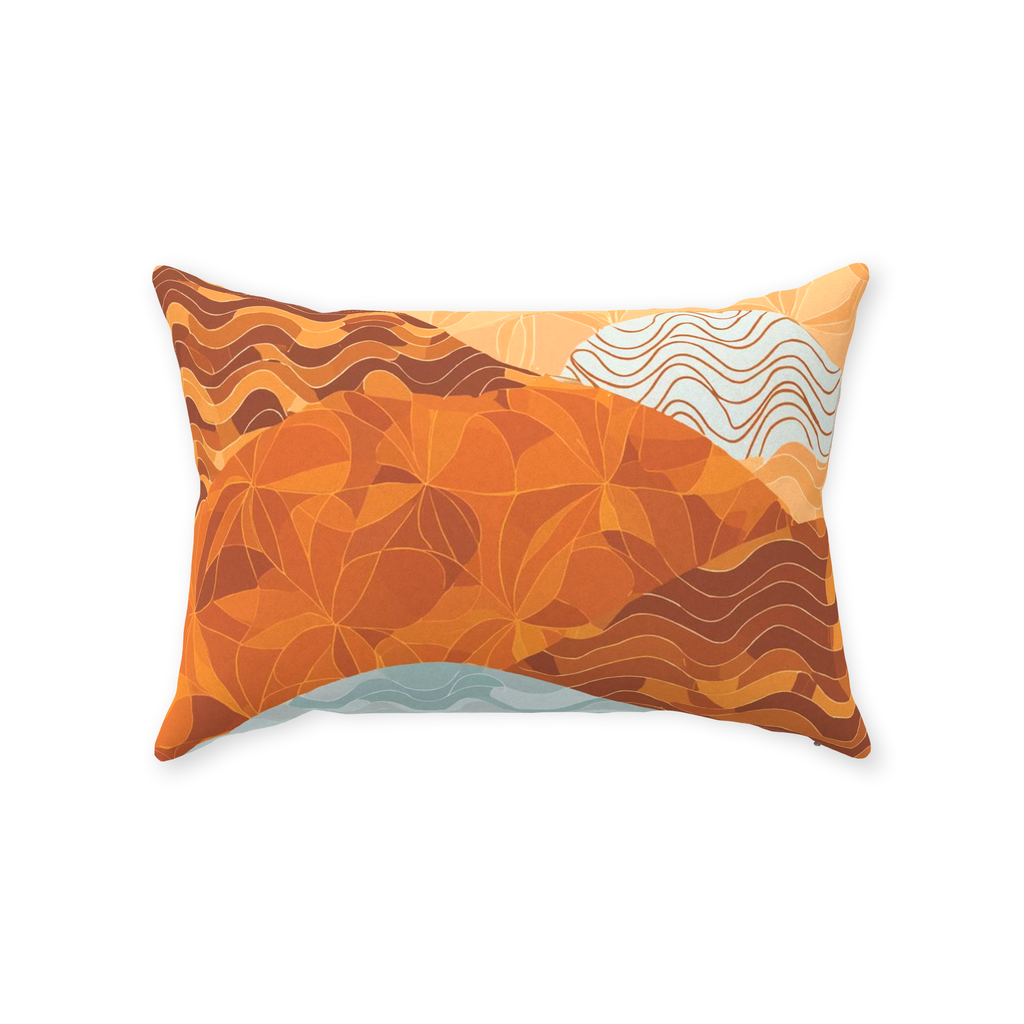 Sunset Mountains Throw Pillows