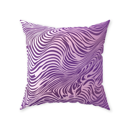 Purple Zebra Throw Pillows