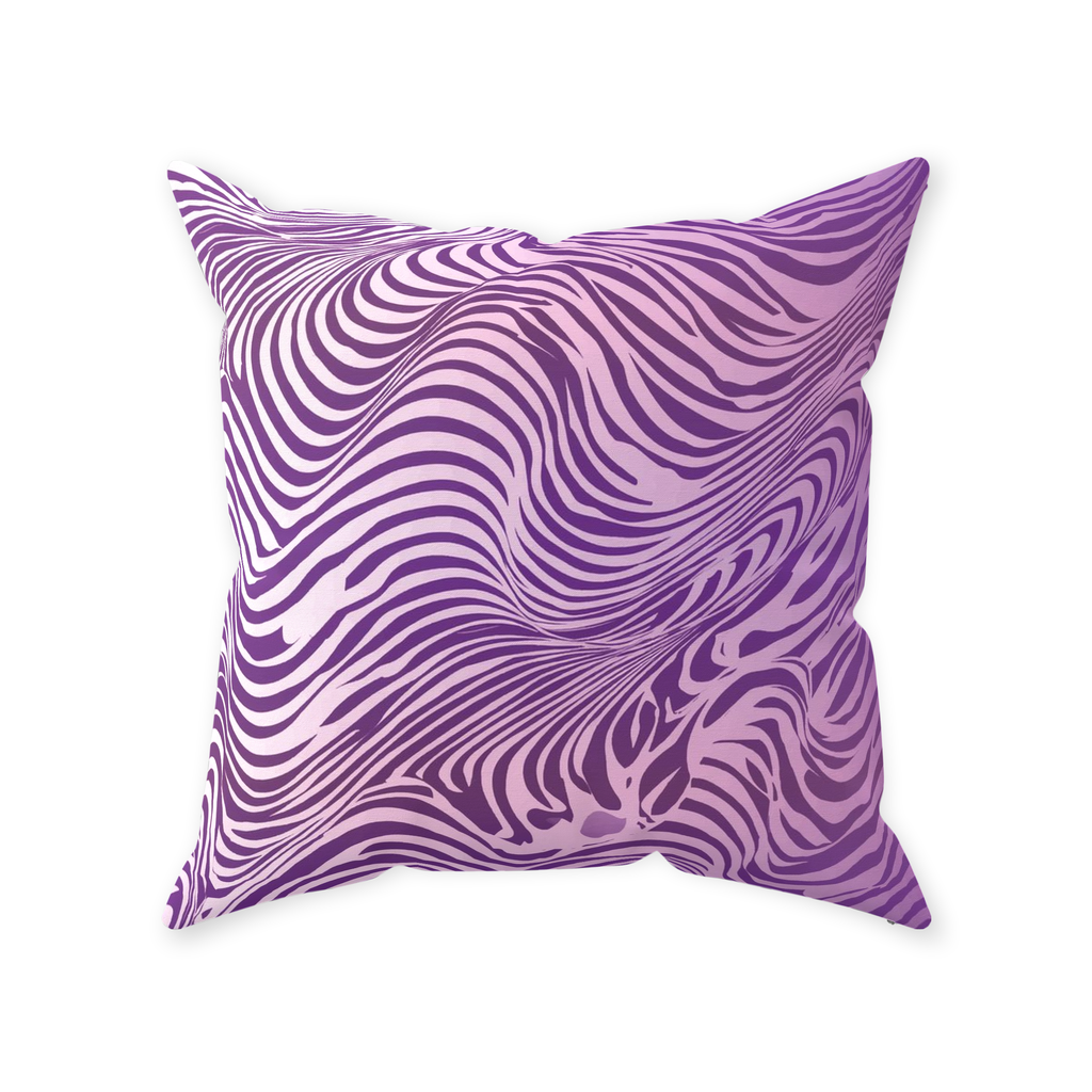 Purple Zebra Throw Pillows