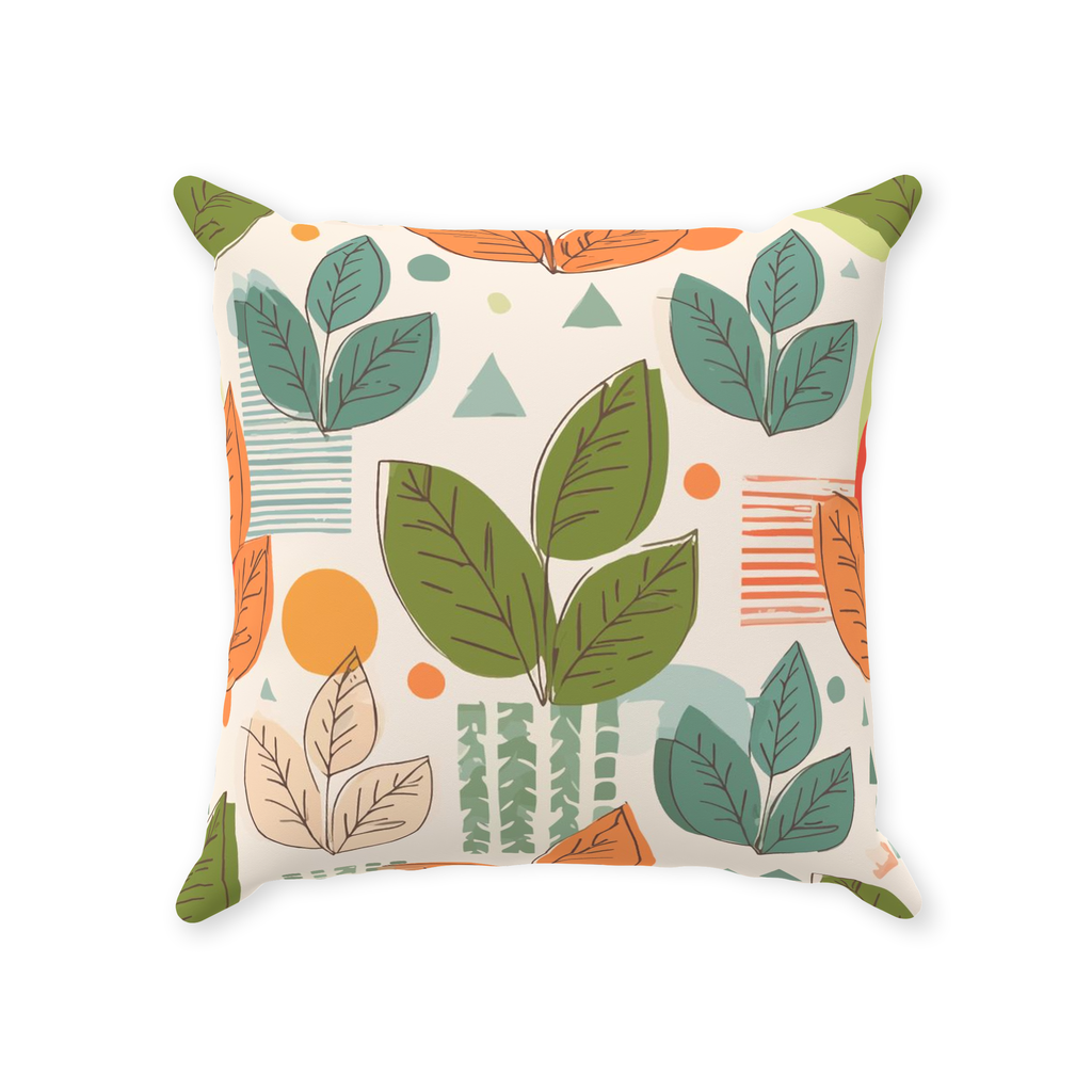 Leaves Throw Pillows